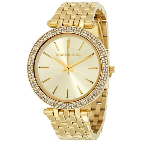 gold michael kors womens watches|Michael Kors diamond watch women's.